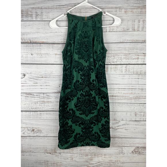 B. Darlin Dresses & Skirts - B Darlin Green Velvet Sheath Dress Sleeveless High Beck Size 3/4 Formal Holiday